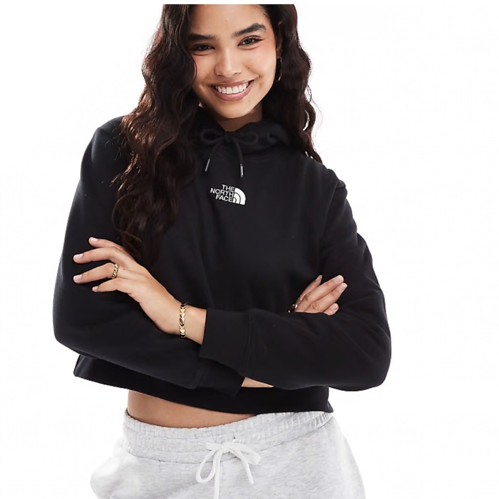 The North Face Women's Black Cropped Hoodie